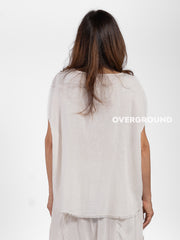 BLUSA OVER SMANICATA CON RIPRESA CENTRALE