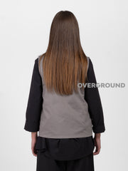 GILET OVER ASIMMETRICO DUE BOTTONI - OVERGROUND STORE 