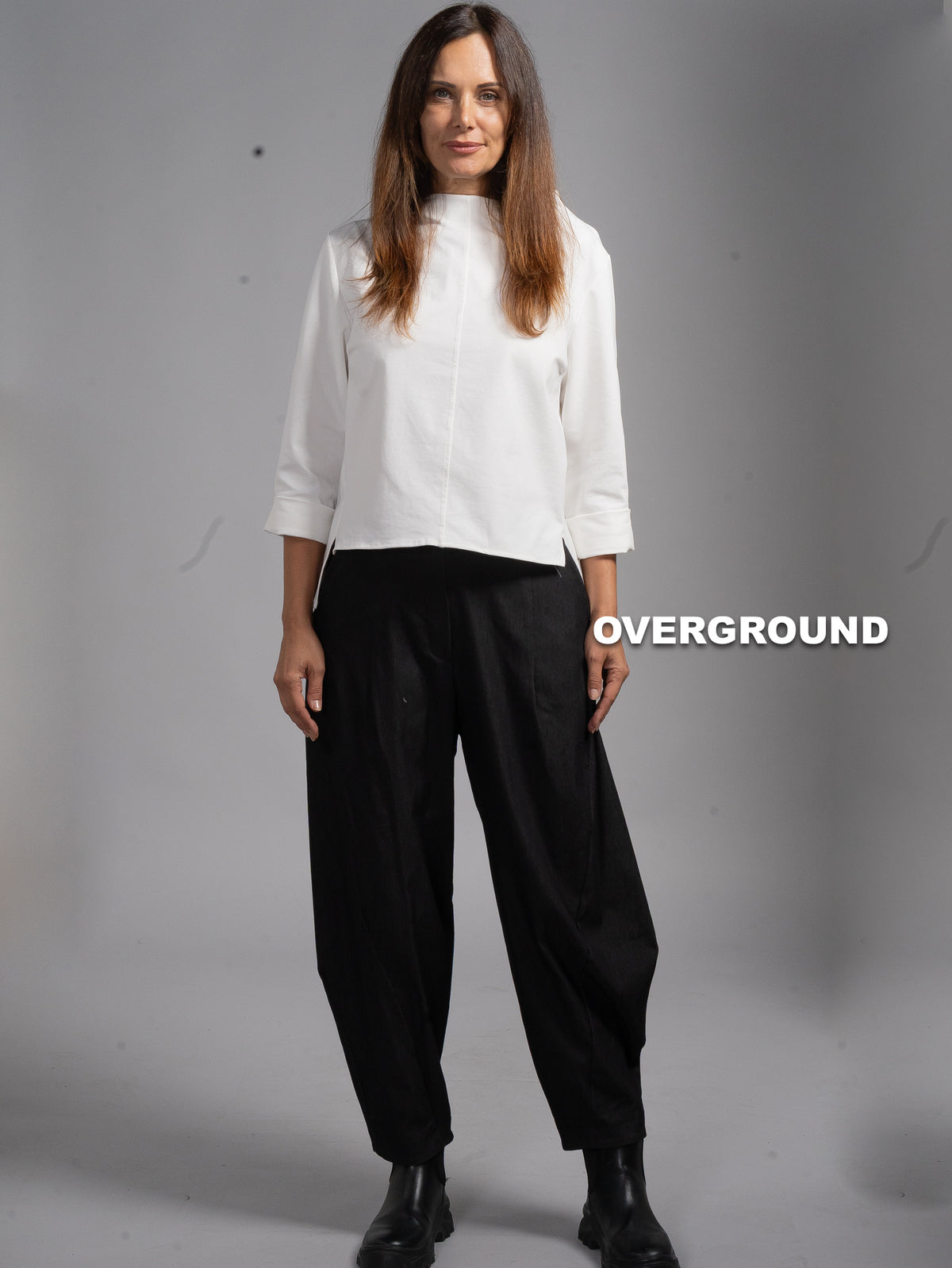 BLUSA OVER CUCITURA FRONTALE