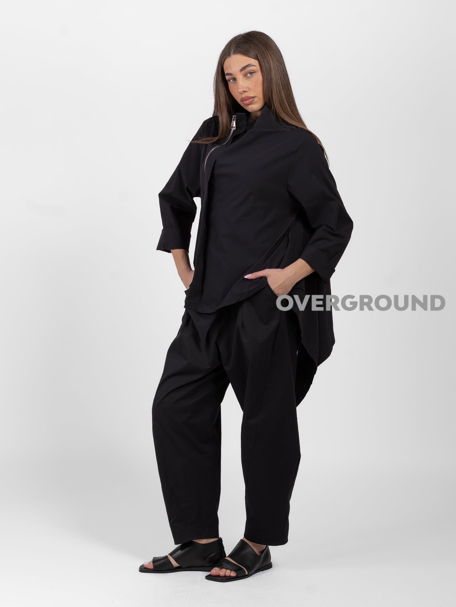 GIACCA ASIMMETRCIA CON CERNIERA - OVERGROUND STORE 