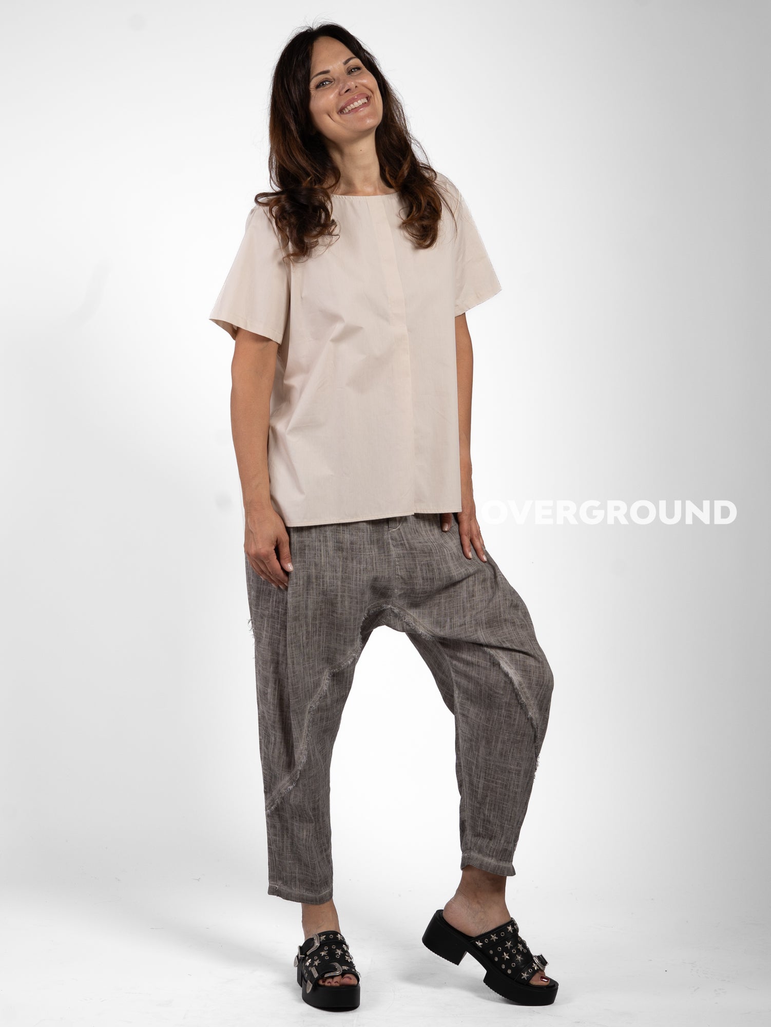 BLUSA OVER CON SPACCO DIETRO