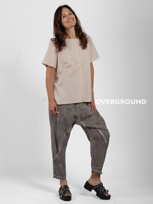 BLUSA OVER CON SPACCO DIETRO