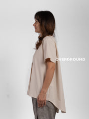 BLUSA OVER CON SPACCO DIETRO