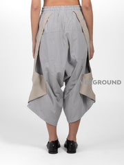 PANTALONE OVER CORTO IN FONDO CON TASCHE LATERALI - OVERGROUND STORE 