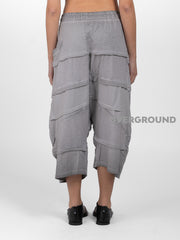 PANTALONE CORTO CAVALLO BASSO CON PIEGHE DAVANTI - OVERGROUND STORE 