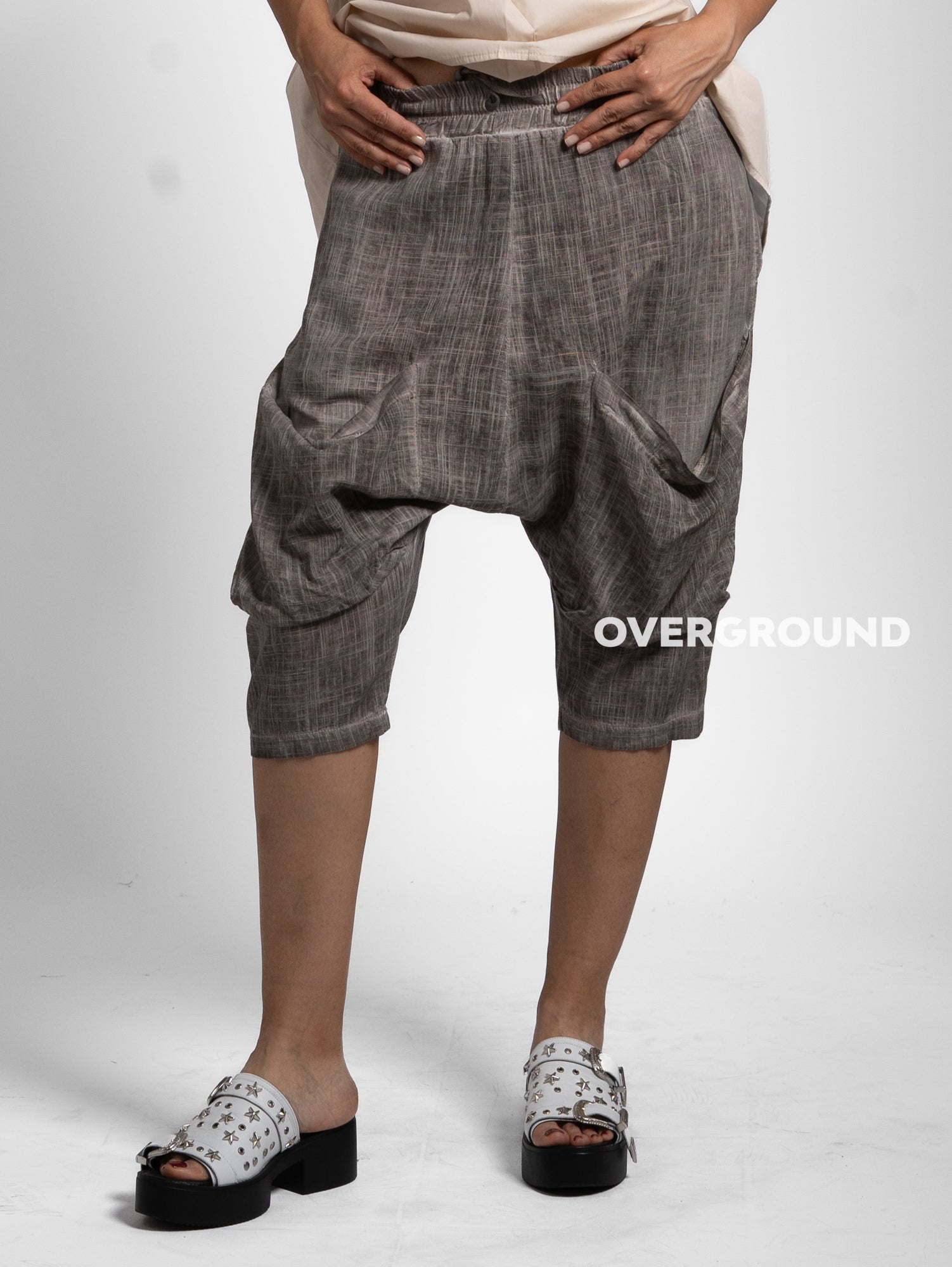 PANTALONE CORTO LINO TASCONI FRONTALI