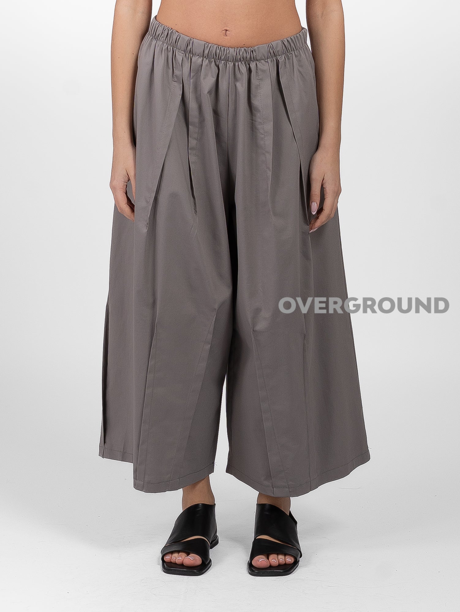 PANTALONE OVER CON PIEGHE E CUCITURE DAVANTI - OVERGROUND STORE 