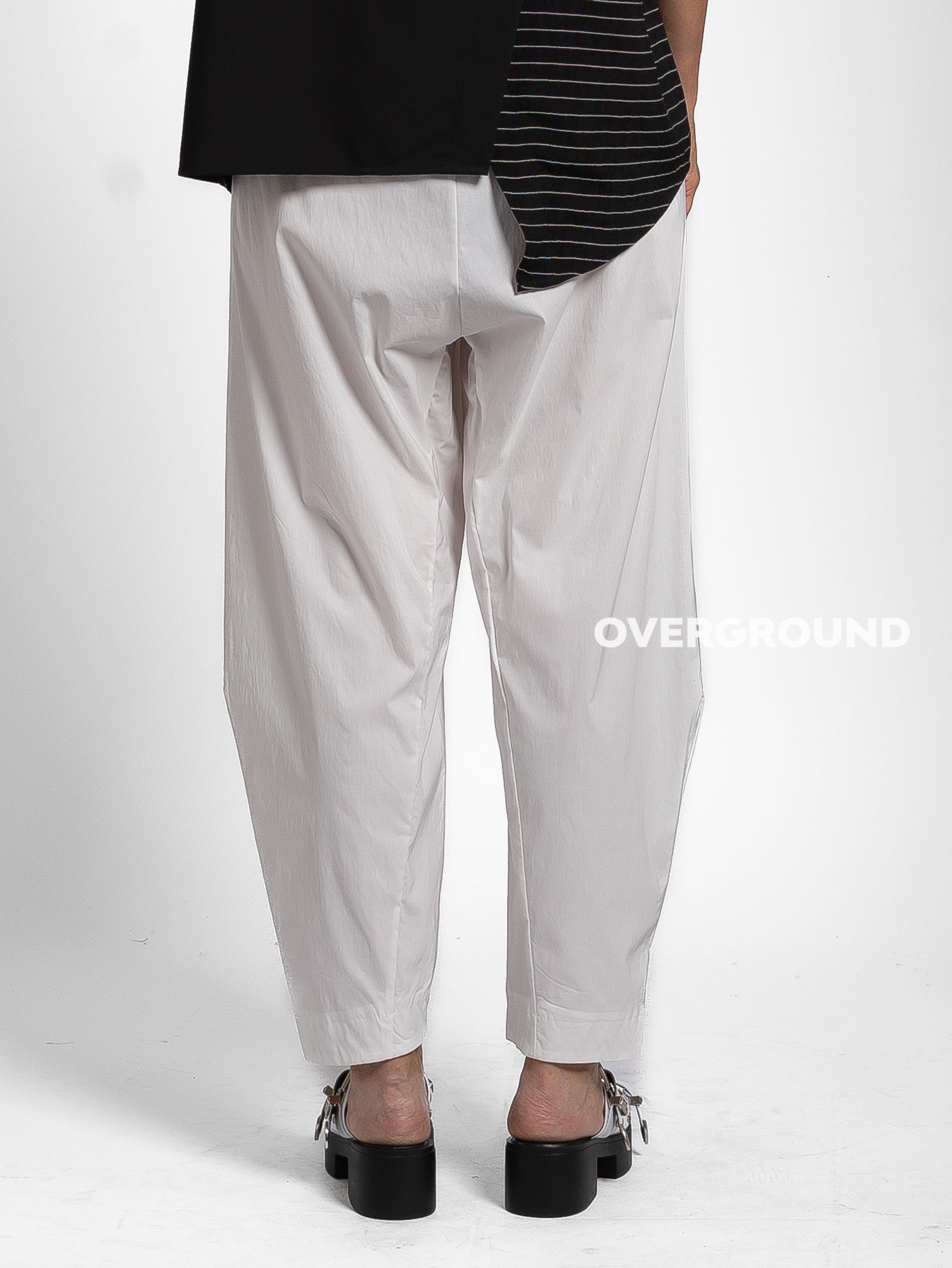 PANTALONE VISCOSA GAMBULE LARGO CON CUCITURE