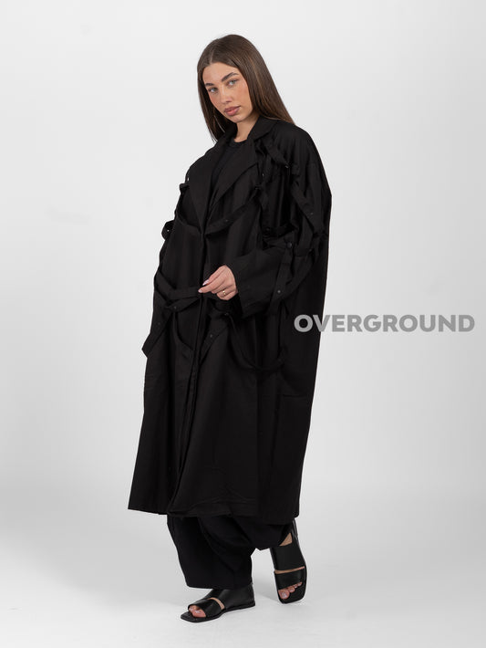 SPOLVERINO LUNGO OVER CON LACCI INTRECCIATI - OVERGROUND STORE 