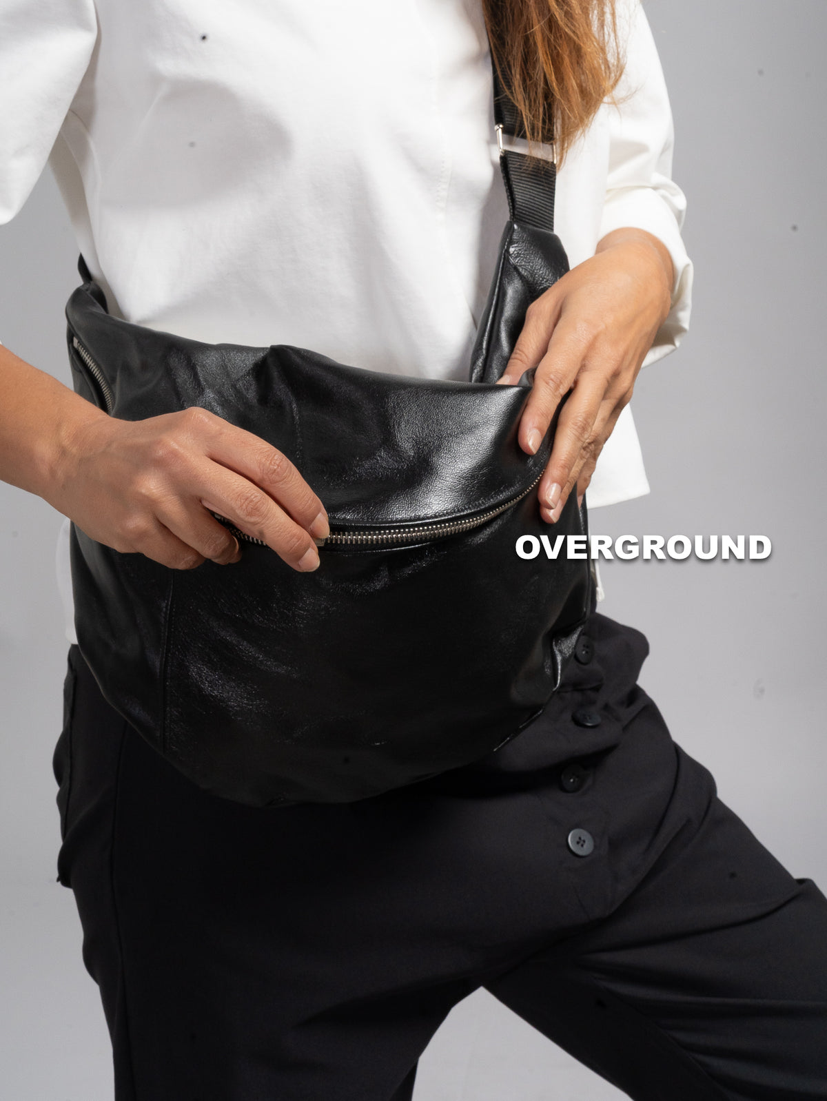 MAXI UNISEX-LEDERHÜFTTASCHE