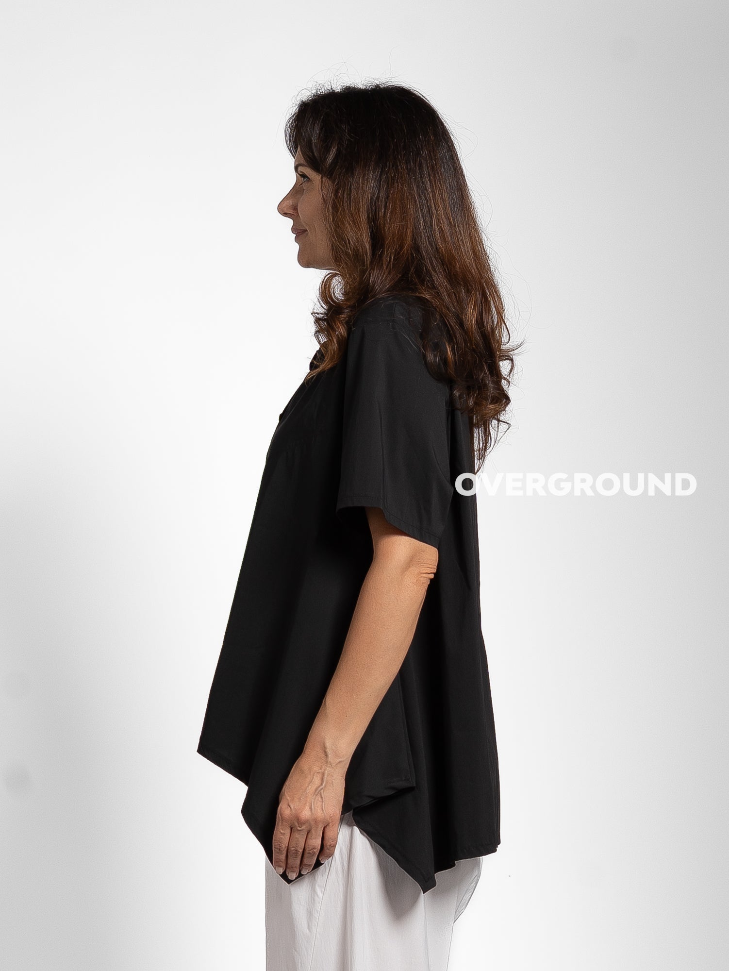BLUSA OVER CON PUNTE LATERALI