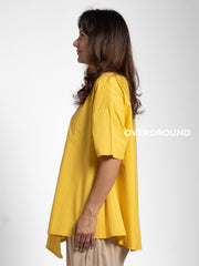 BLUSA OVER CON SPACCO DAVANTI