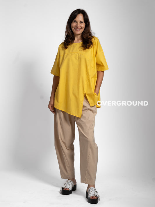 BLUSA OVER CON SPACCO DAVANTI