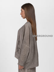 BLUSA OVER CON TASCHE DAVANTI - OVERGROUND STORE 
