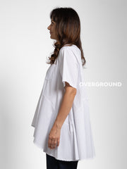 BLUSA OVER CON TASCA DAVANTI