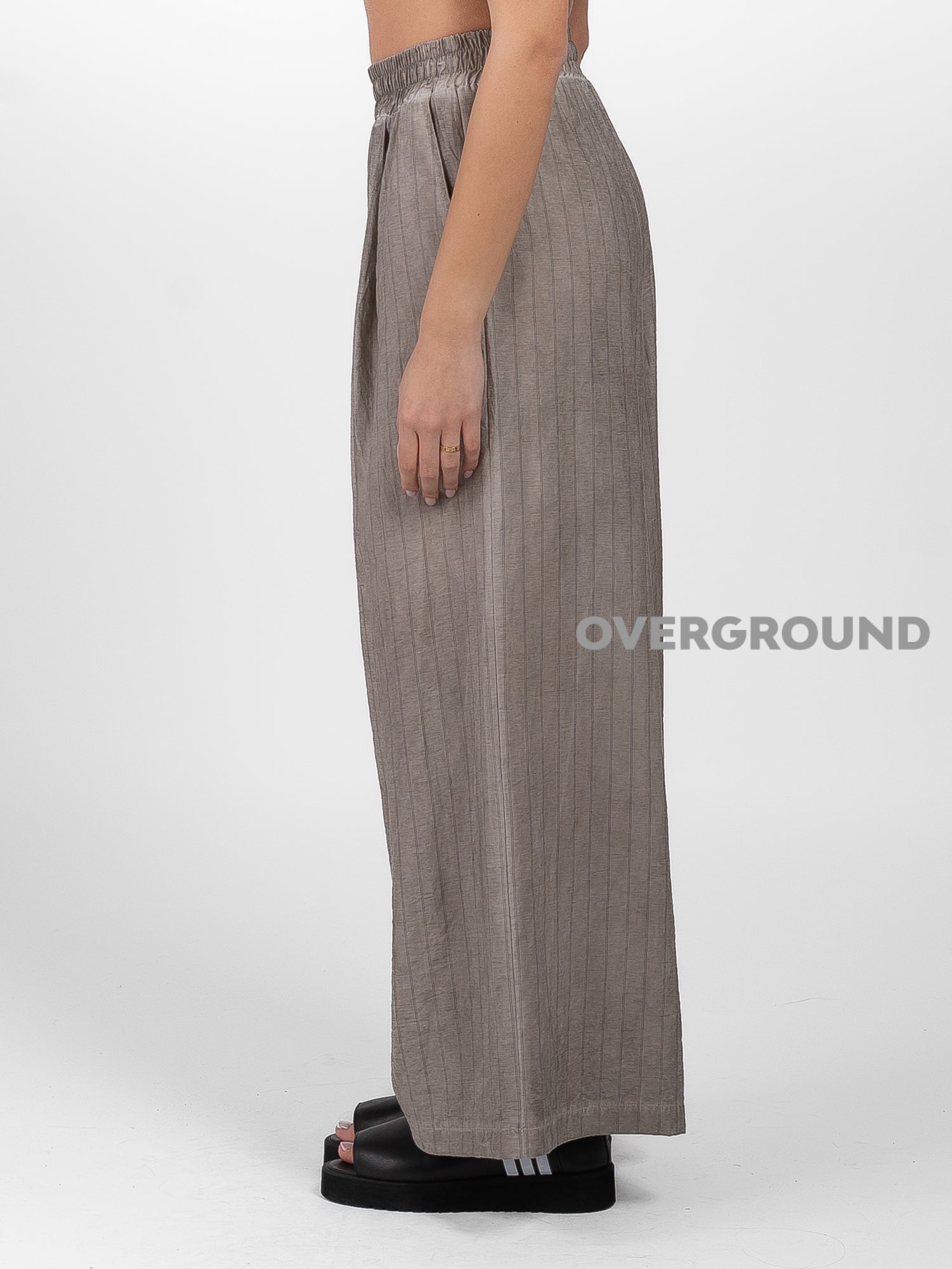 PANTALONE OVER GAMBULE LARGO RIGATO - OVERGROUND STORE 