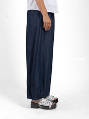 PANTALONE EFFETTO JEANS LEGGERO GAMBULE OVER