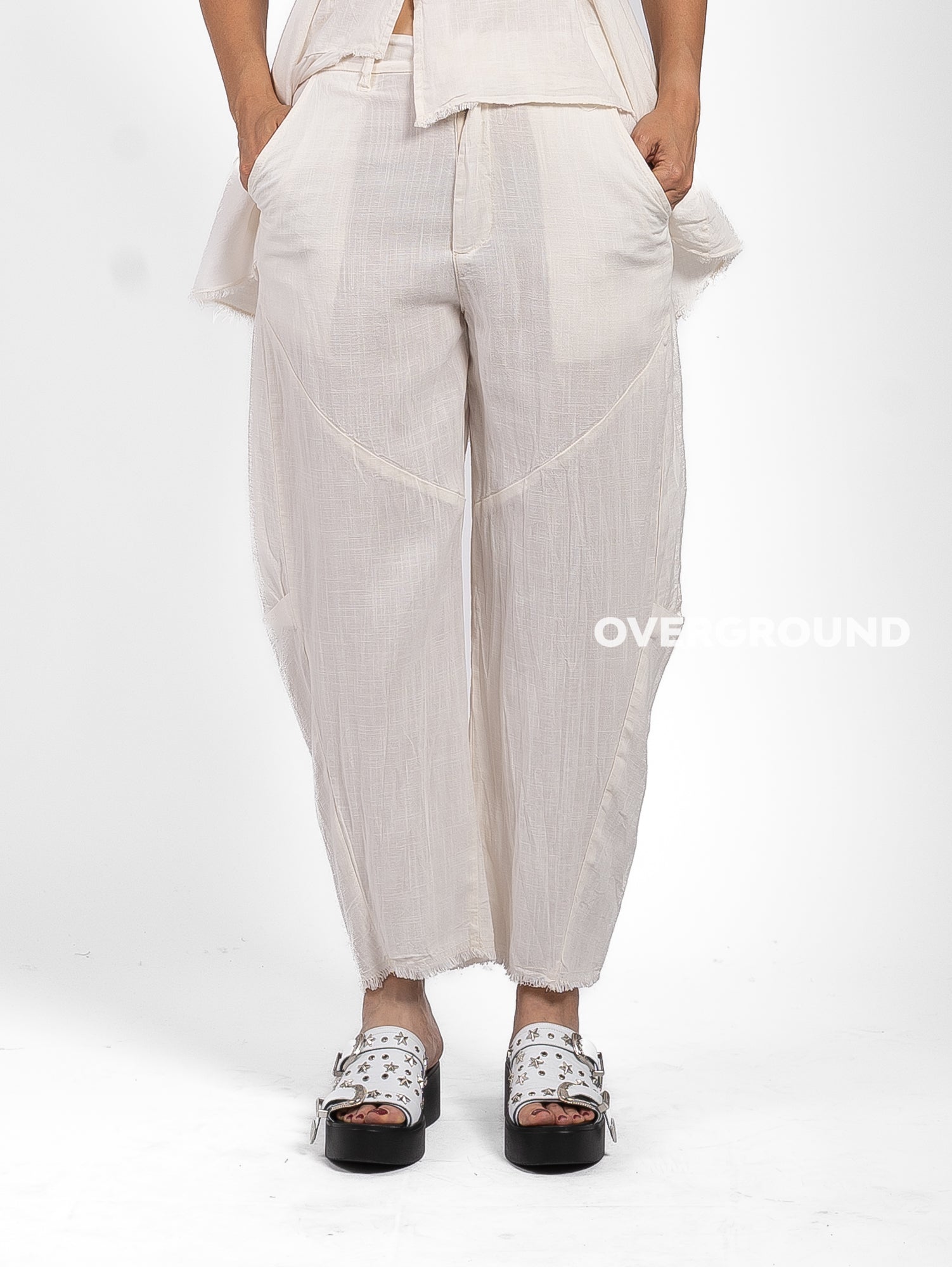 PANTALONE OVER LINO