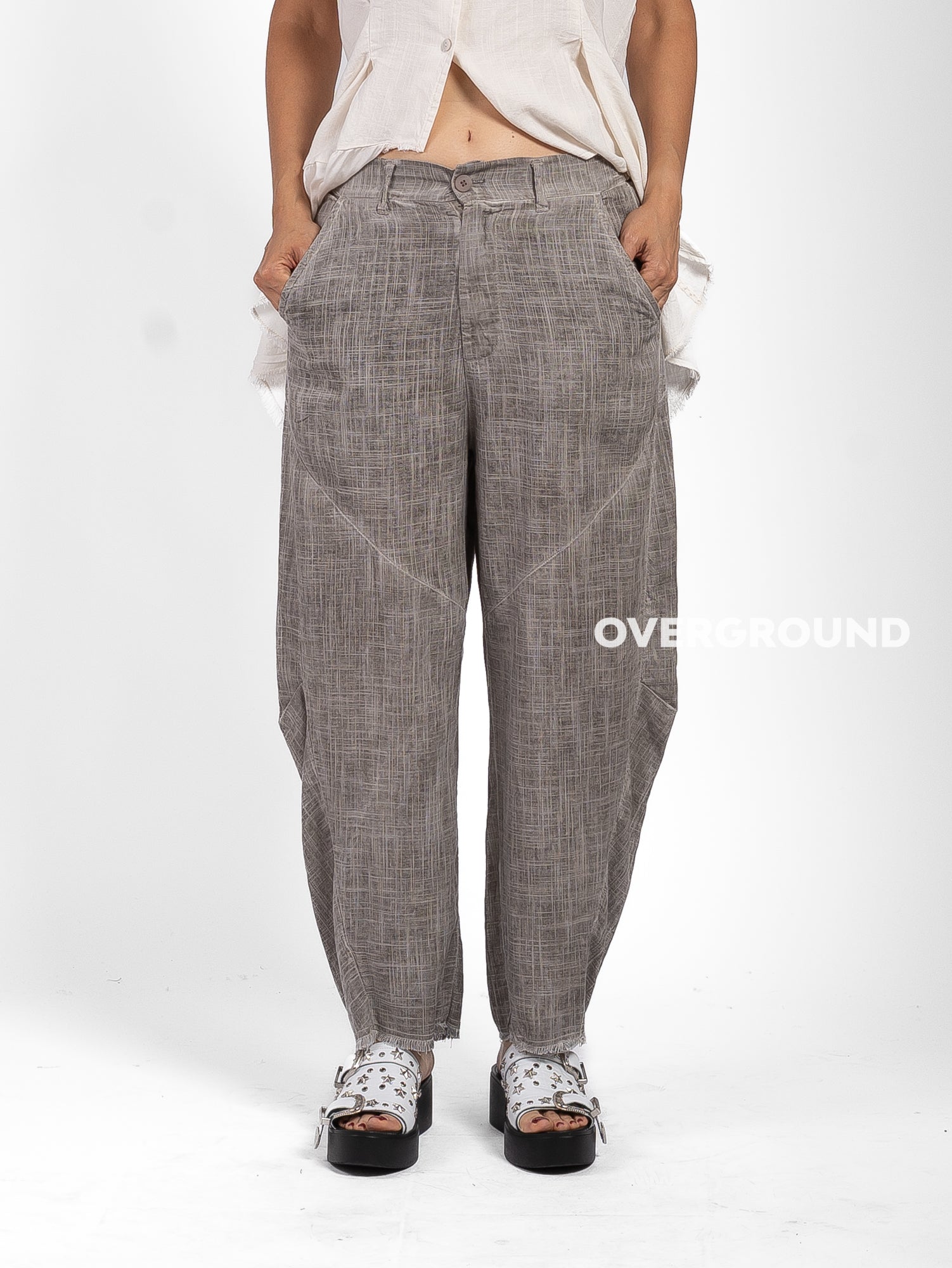 PANTALONE OVER LINO