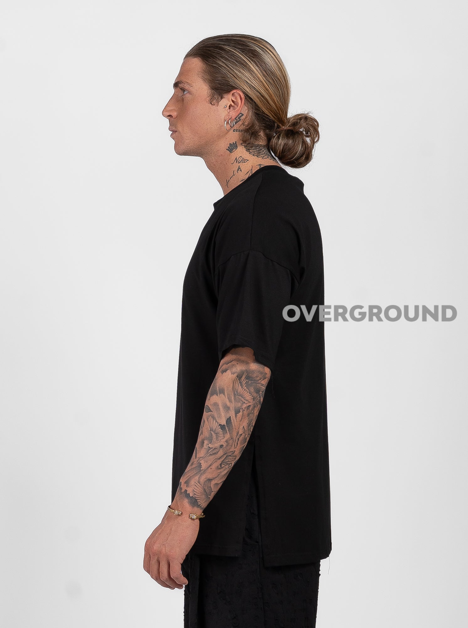 MAGLIA OVER CON TAGLI LATERALI IN FONDO - OVERGROUND STORE 