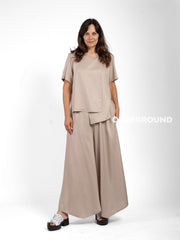 BLUSA OVER CON SPACCO DAVANTI