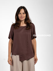 BLUSA OVER CON SPACCO DAVANTI