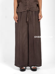PANTALONE OVER GAMBULE LARGO RIGATO