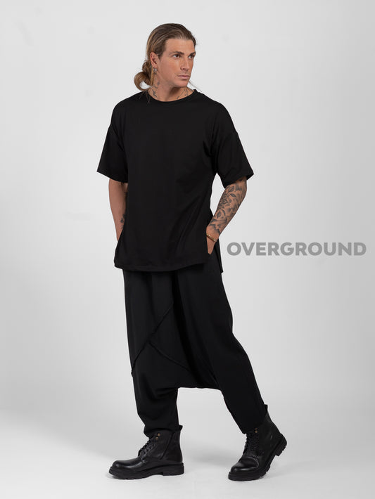 PANTALONE CAVALLO BASSO CON CUCITURE Z - OVERGROUND STORE 