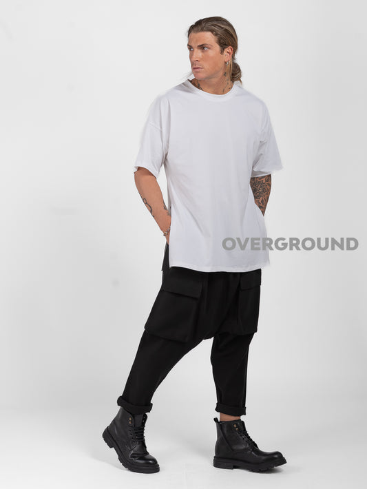 PANTALONE CAVALLO BASSO CON TASCHE DAVANTI - OVERGROUND STORE 