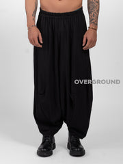 PANTALONE OVER CAVALLO BASSO LEGGERO GAMBULE LARGO - OVERGROUND STORE 