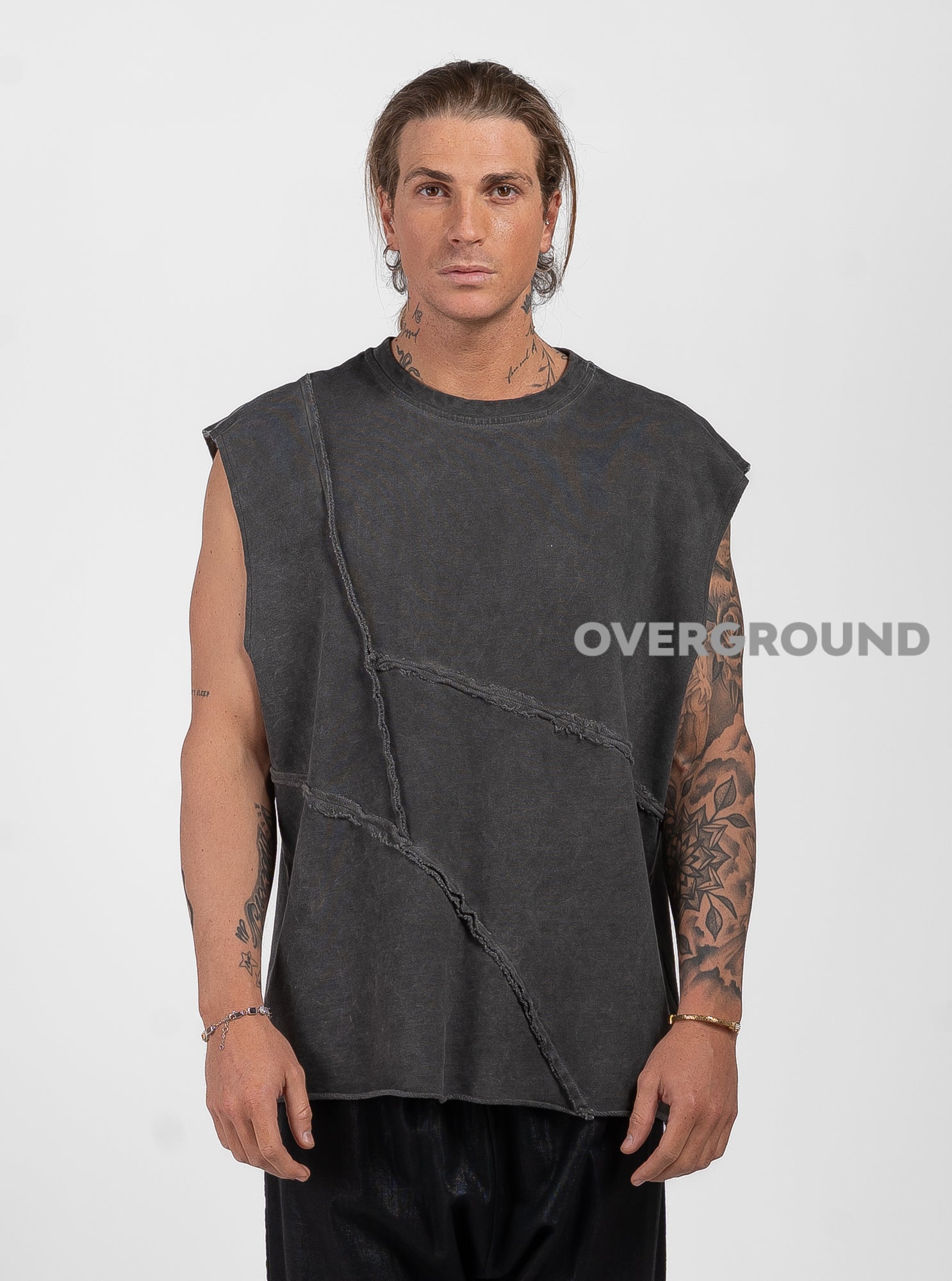 MAGLIA OVER SMANICATA CON CUCITURE - OVERGROUND STORE 