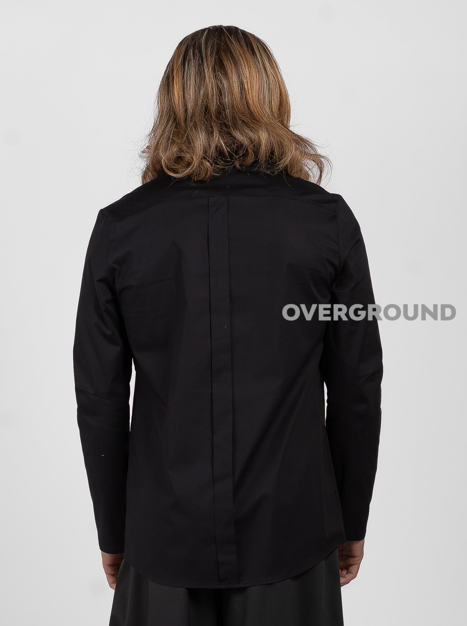 CAMICIA CON PATTINA LATERALE E BOTTONI COPERTI - OVERGROUND STORE 