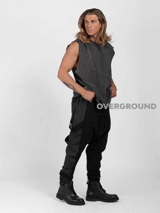 PANTALONE CAVALLO BASSO CON STRISCIA LUNGO IL GAMBULE - OVERGROUND STORE 