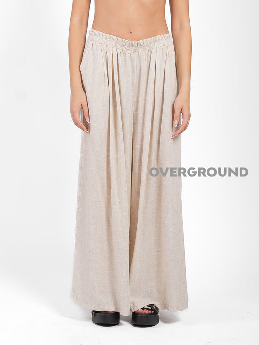 PANTALONE OVER LINO GAMBULE LARGO