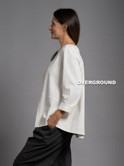 BLUSA OVER CON CUCITURE ASIMMETRICHE