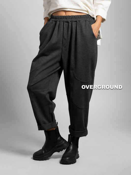 PANTALONE OVER GAMBULE LARGO CUCITURE FRONTE RETRO