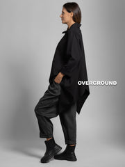OVERSIZED BLOUSE WITH HIGH NECK