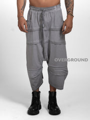 PANTALONE CORTO CAVALLO BASSO CON PIEGHE DAVANTI - OVERGROUND STORE 