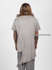 MAGLIA ASIMMETRICA CON SPACCO STONDATO LATERALE - OVERGROUND STORE 
