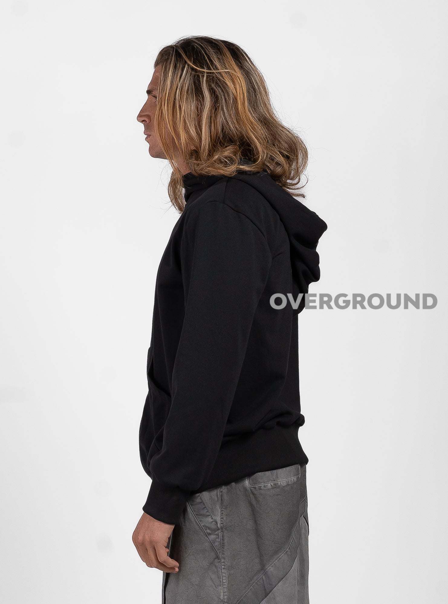 FELPA OVER CON CERNIERA TASVERSALE - OVERGROUND STORE 