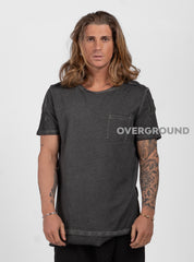 T- SHIRT CON PUNTA LATERALE E TASCHINO - OVERGROUND STORE 
