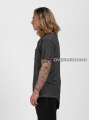 T- SHIRT CON PUNTA LATERALE E TASCHINO - OVERGROUND STORE 