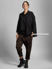 CAMICIA OVER CON TASCA FRONTALE