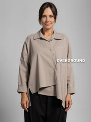 CAMICIA OVER CON TASCA FRONTALE