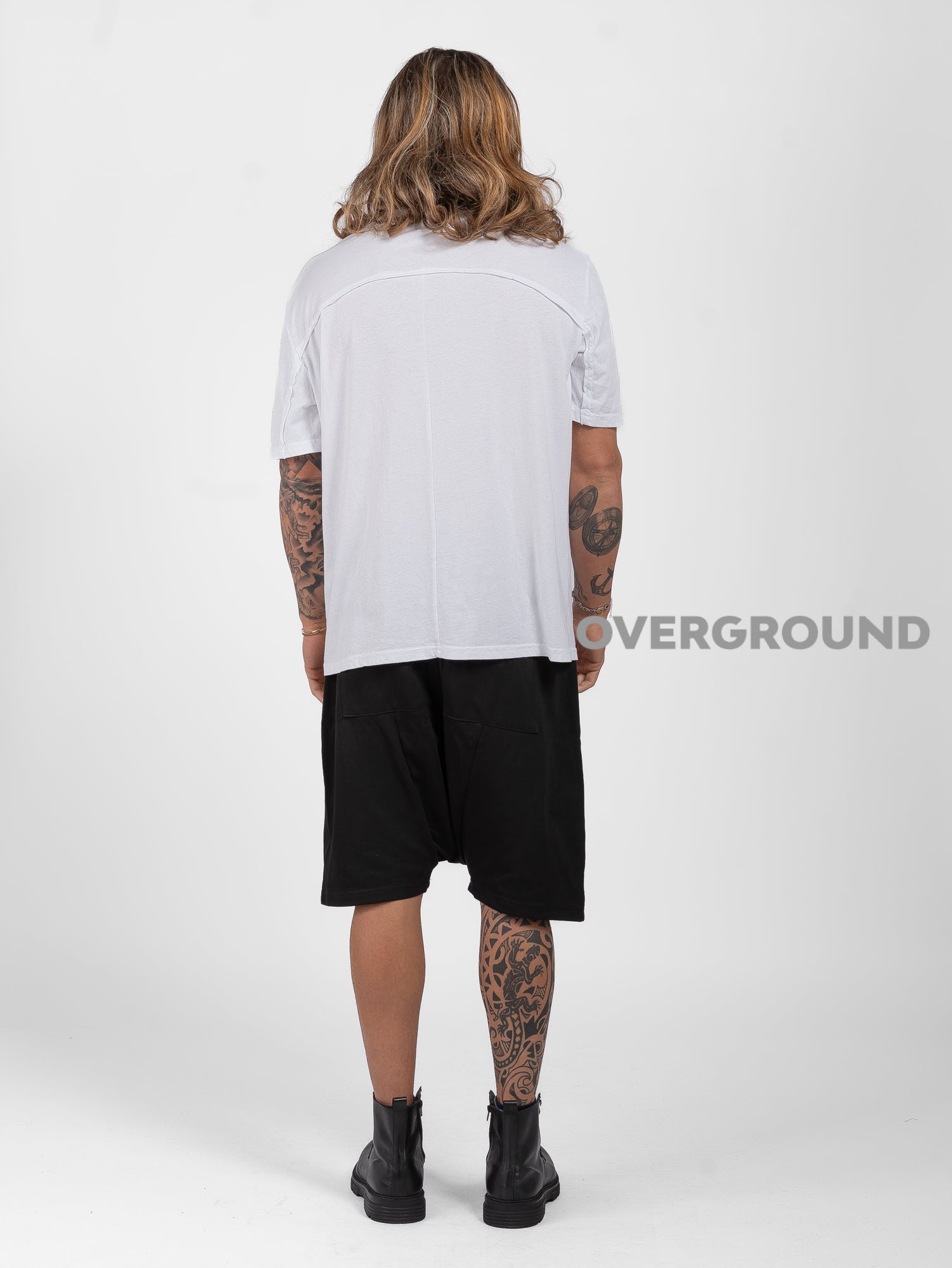 T-SHIRT COLLO CON CUCITURE DAVANTI - OVERGROUND STORE 
