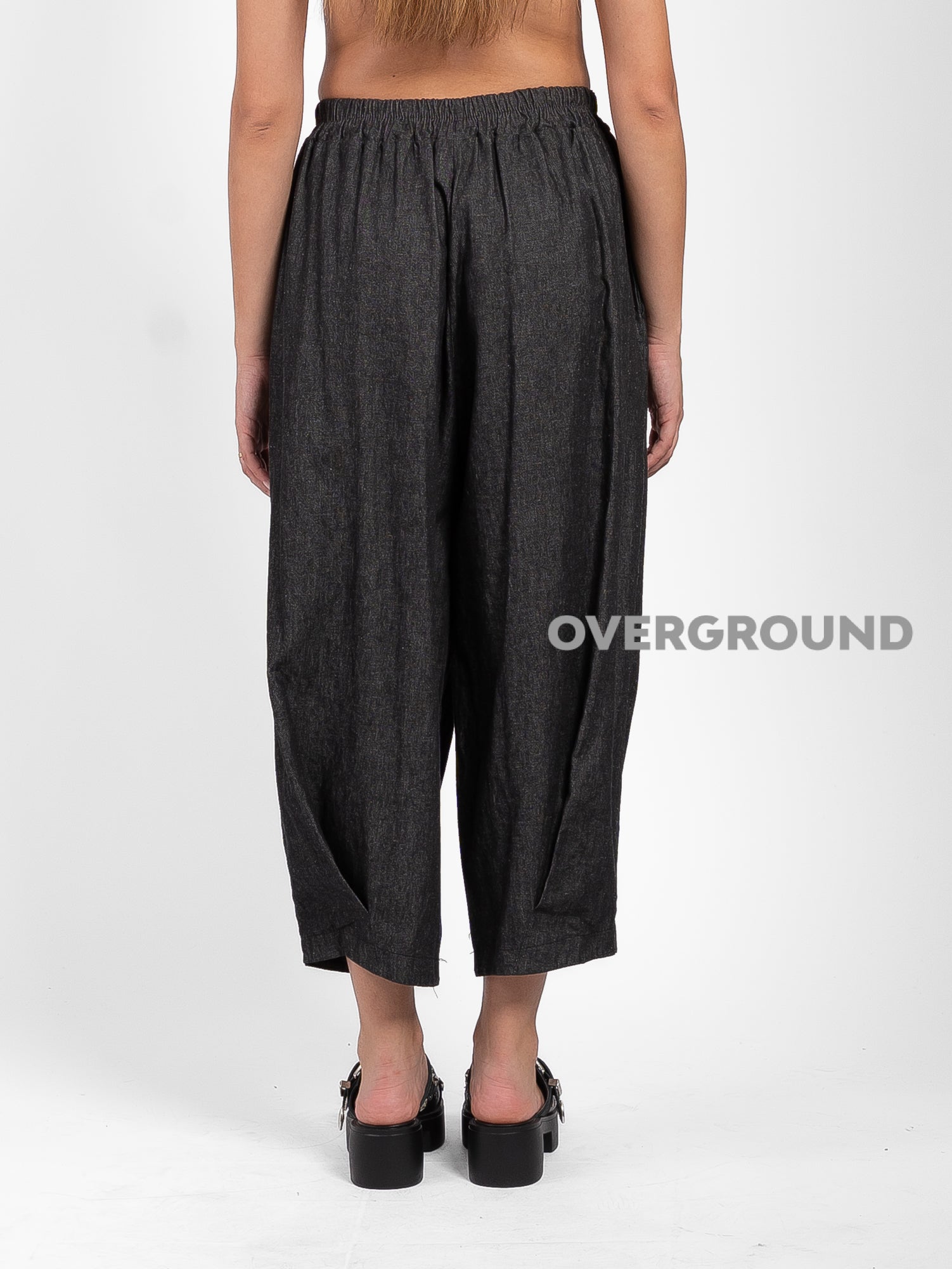 PANTALONE OVER CON GAMBULE CON CUCITURE IN FONDO