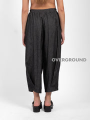 PANTALONE OVER CON GAMBULE CON CUCITURE IN FONDO