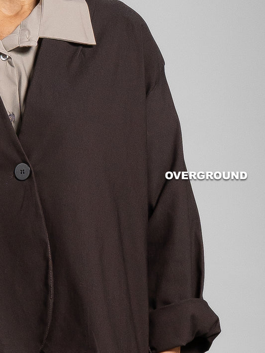 OVERSIZE-JACKE MIT EIN-KNOPF-VERSCHLUSS