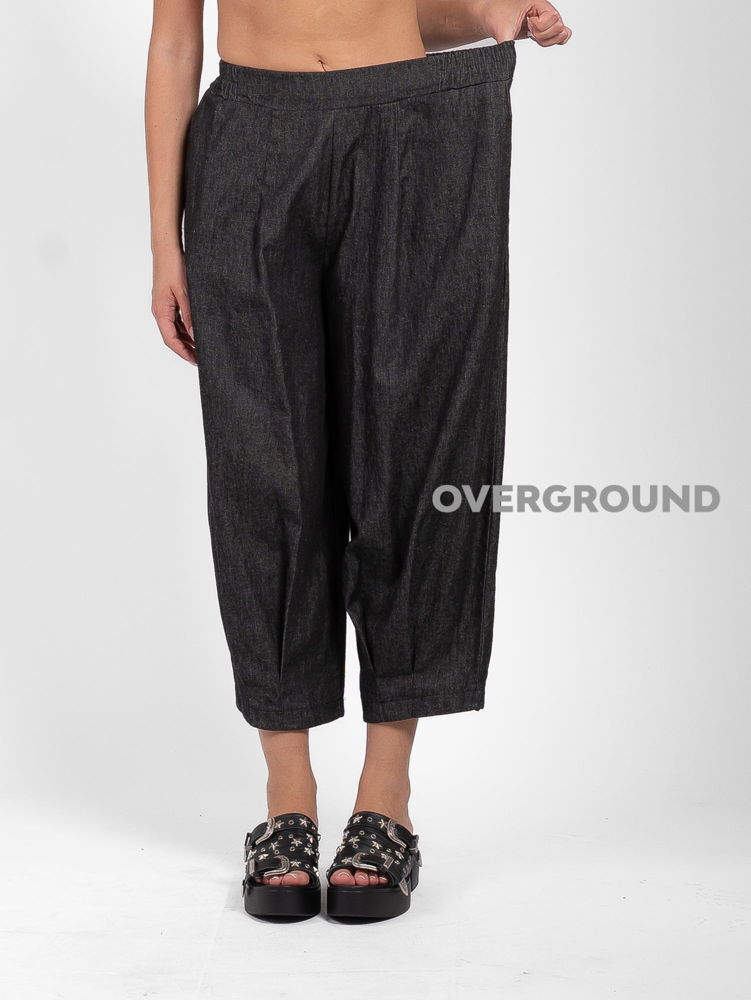 PANTALONE OVER CON GAMBULE CON CUCITURE IN FONDO