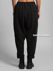 PANTALONE OVER GESSATO CAVALLO BASSO